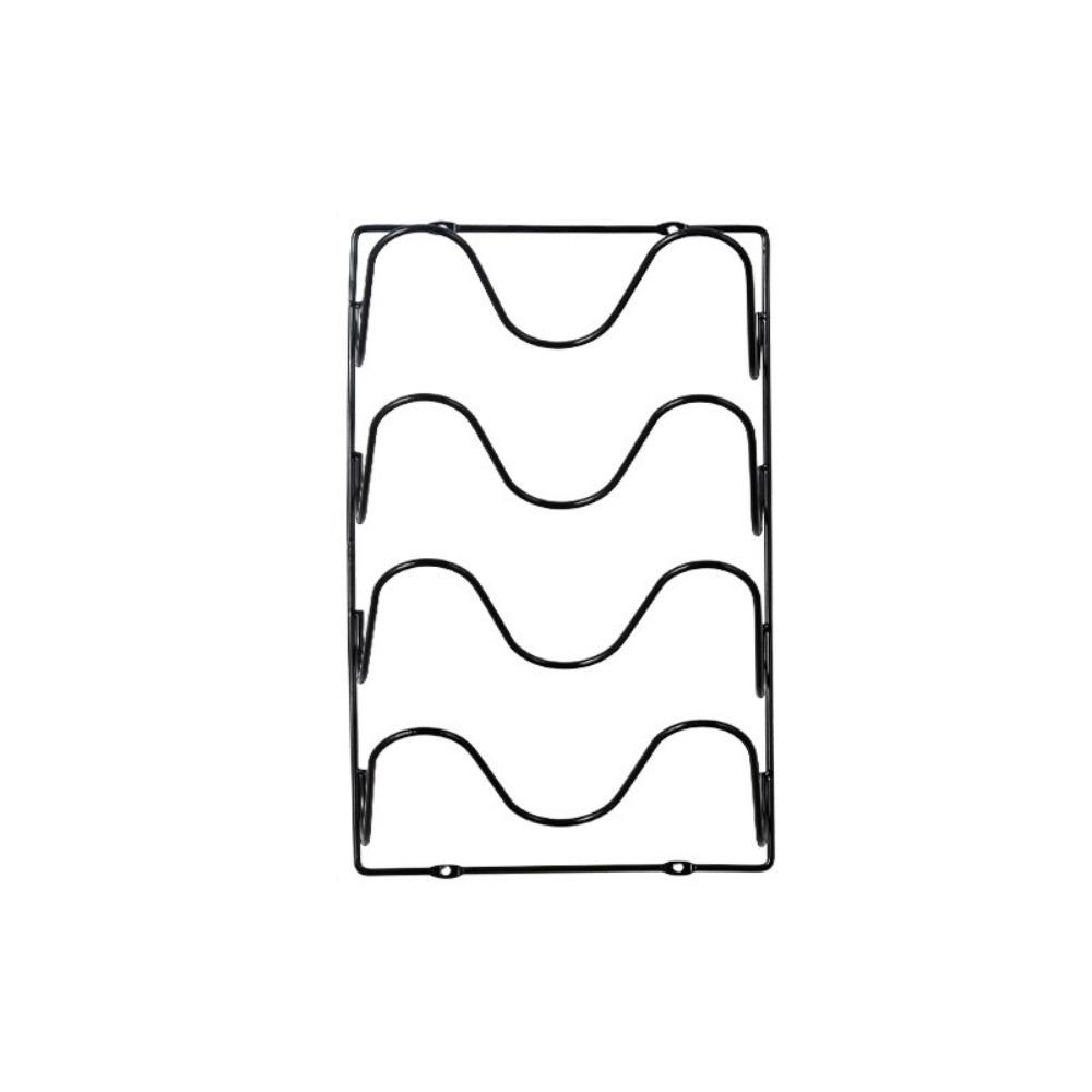 Multi-Layer Pot Lid Storage Rack Wall Hanging Iron Pan Cover Storage Holder Space Saving Rustproof Cutting Board Storage Shelf