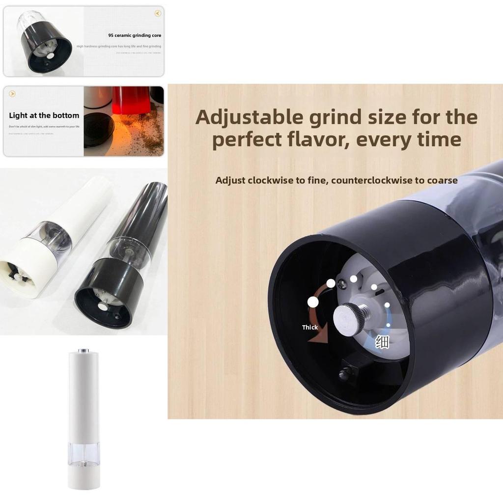 Modern Minimalist Pepper Grinder With Solid Spice Storage For Kitchen Use