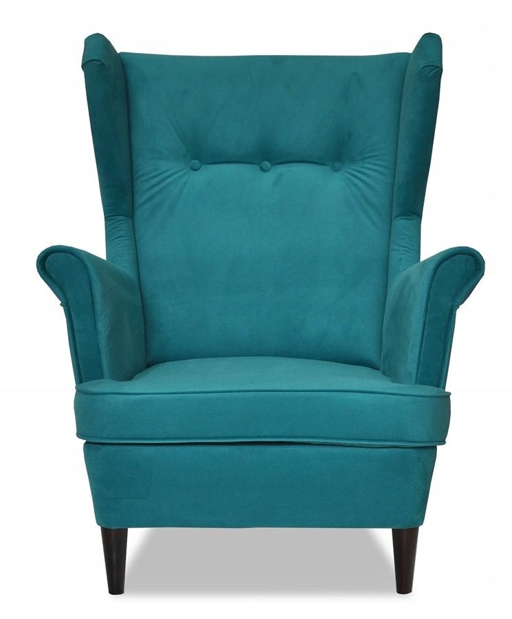 ARI Scandinavian Family Furniture Wing Chair Turquoise Sea Green Intensive