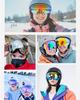 Ski Snowboarding Junior Snowboard Super Wide Field of Compatible with Double Snow Snowboarding UV Compatible with Helmet All Weather Lens Goggles,