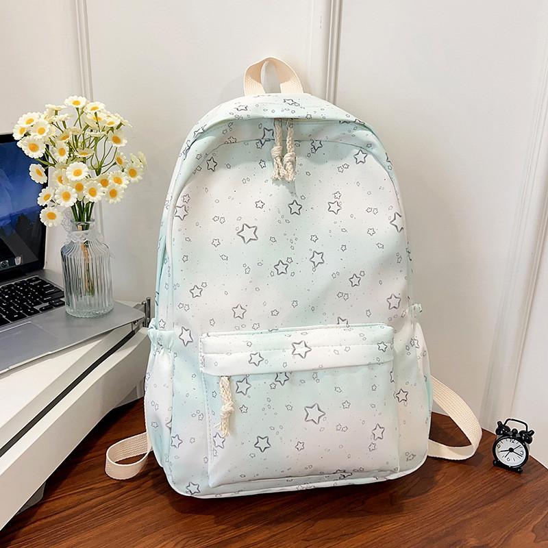 Star Cute Stylish Printed Student Backpack For Girls School And Daily Use