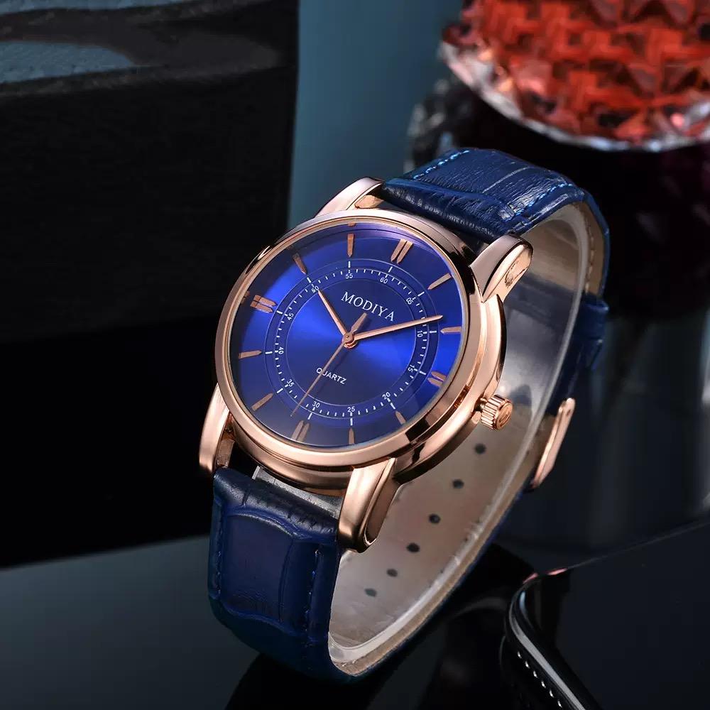 Herren Armbanduhren Luxusmarke Uhr Herren Mode Business Lederuhr Quarz Freizeituhr