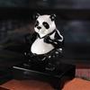 Panda 5 Jin Gold-Plated Ceramic Wine Bottle Ornament