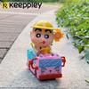 Crayon Shin-chan Assembled Building Blocks Mini School Bus Anime Toy Cartoon Model Desktop Collection Ornaments Holiday Gifts