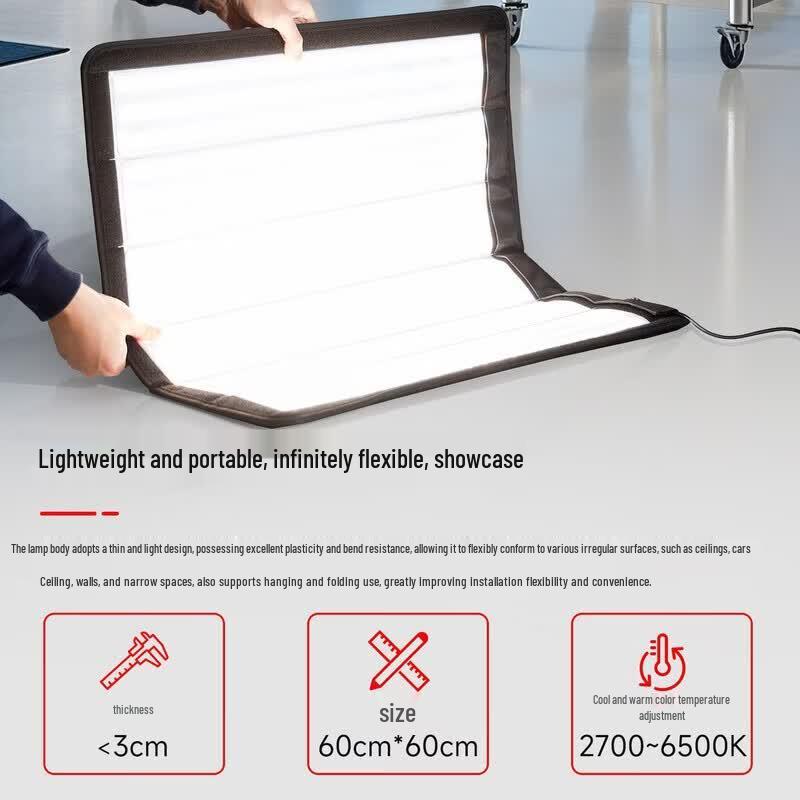 Miaotu 200W Bi-color LED Rollable Fabric Fill Light