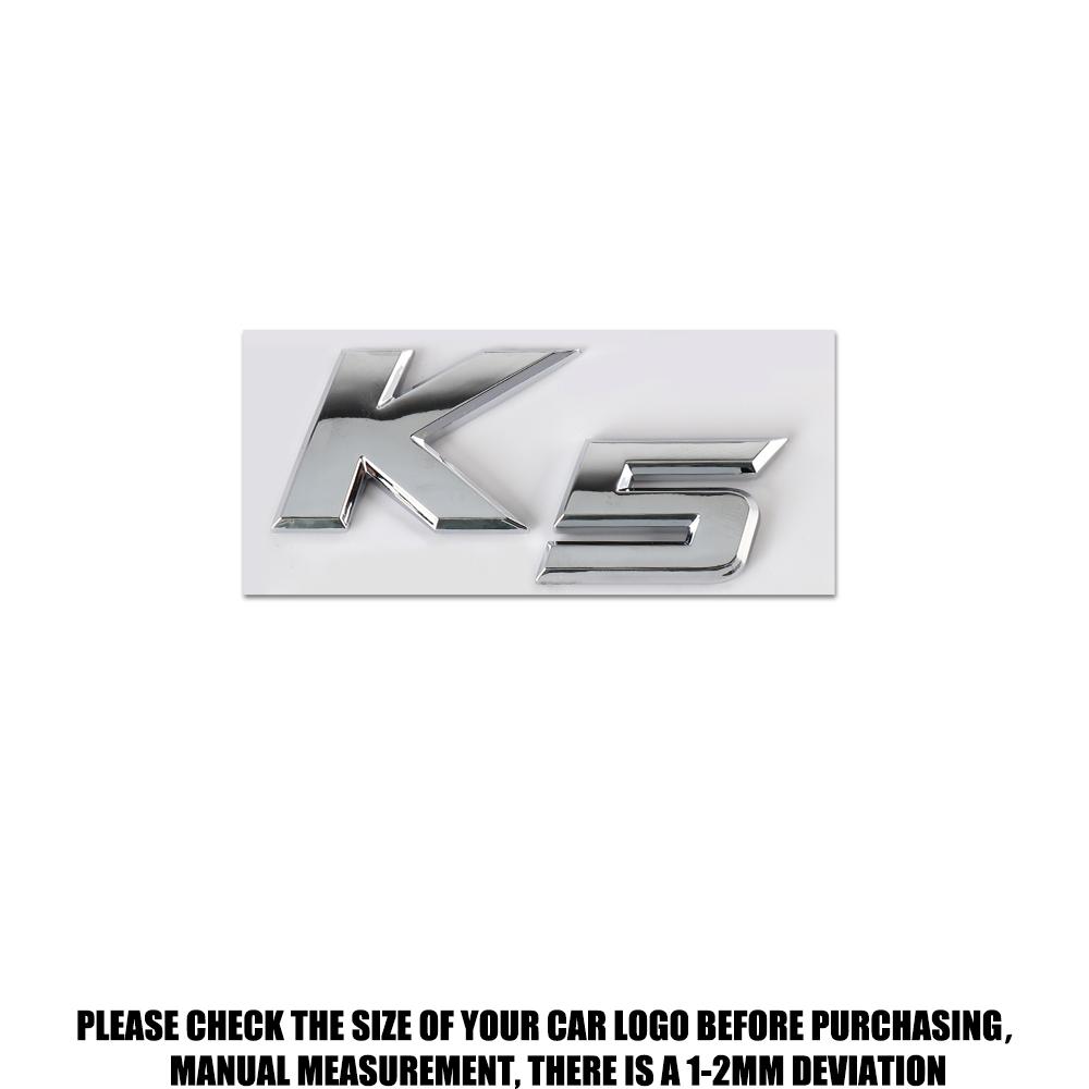 New Auto Exterior K3 K5 K4 KX5 Emblem Fender Rear Trunk Body Badge Sticker For Kia Forte Ceed Cerato RIO 2 3 4 Picanto Sportage HR8
