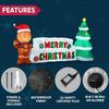 Syncfun 10 FT Christmas Inflatable Gingerbread Man And Christmas Tree for Holiday Inflatable Outdoor Decoration Xmas Party Gift