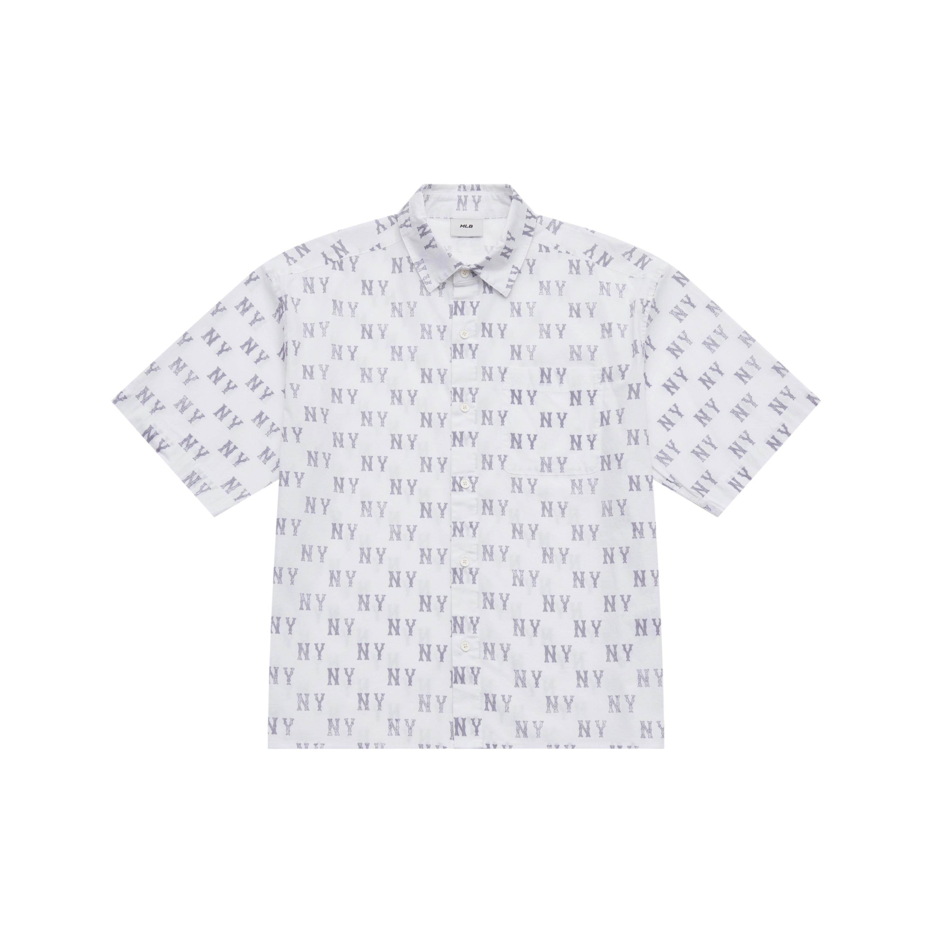 MLB MONOGRAM SS25 Shirt Unisex Gray 3AWSM0653-50GRS M
