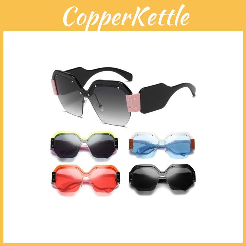 Stilvolle Große Übergroße Damen Frauen Sonnenbrille Designer Halbrahmen Retro Mode 2018 Für Alle Anlässe