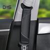2Pcs Car Seat Belt Cover Carbon Fiber Safety Belt Shoulder Guards Breathable Safety Harness Pad for Protecting Neck Shoulder