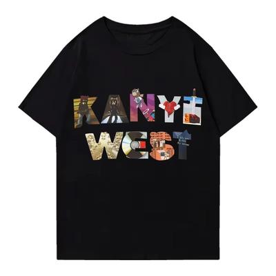 Rap Kanye West Koszulka z Albumem 2024 Męska Damska S Moda Harajuku Grafiki Ubrania Vintage Streetwear Krótki Rękaw Unisex Koszulki