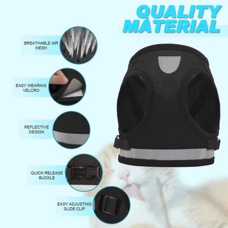 1Pc Pet Dog Summer Chest Strap Reflective Cat and Dog Towing Rope Small Dog Tank Top Pet Towing Rope