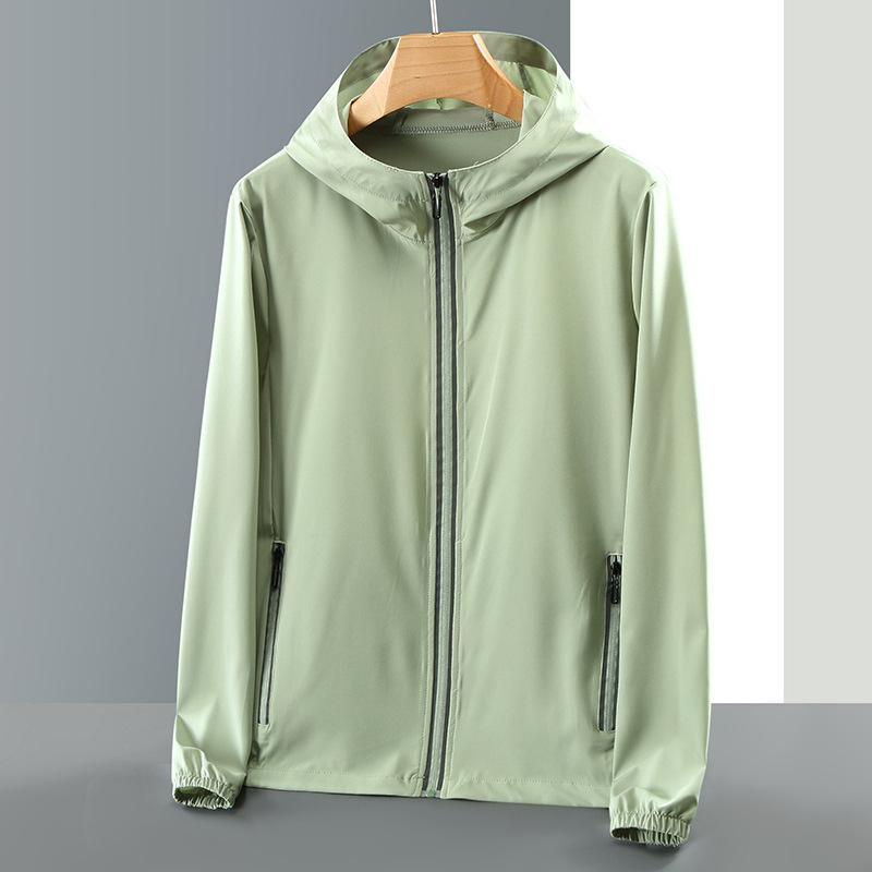 

Summer Sun Protection Men s Printed Thin Outdoor Sports Skin Friendly Clothes 6XL зелений