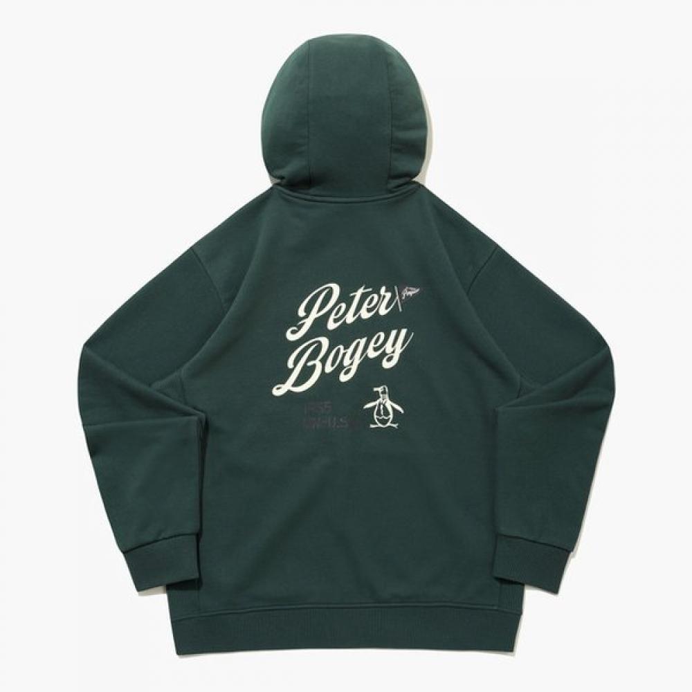 Munsingwear Unisex Hooded Zip Up Jacket Deep Green Mq323ptl92