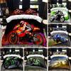 Motorcycle Rider Bed Duvet Cover Set Queen Calico Twin Size Comforter Cover Bedding Set Single King Soft Polyester Quilt Cover D