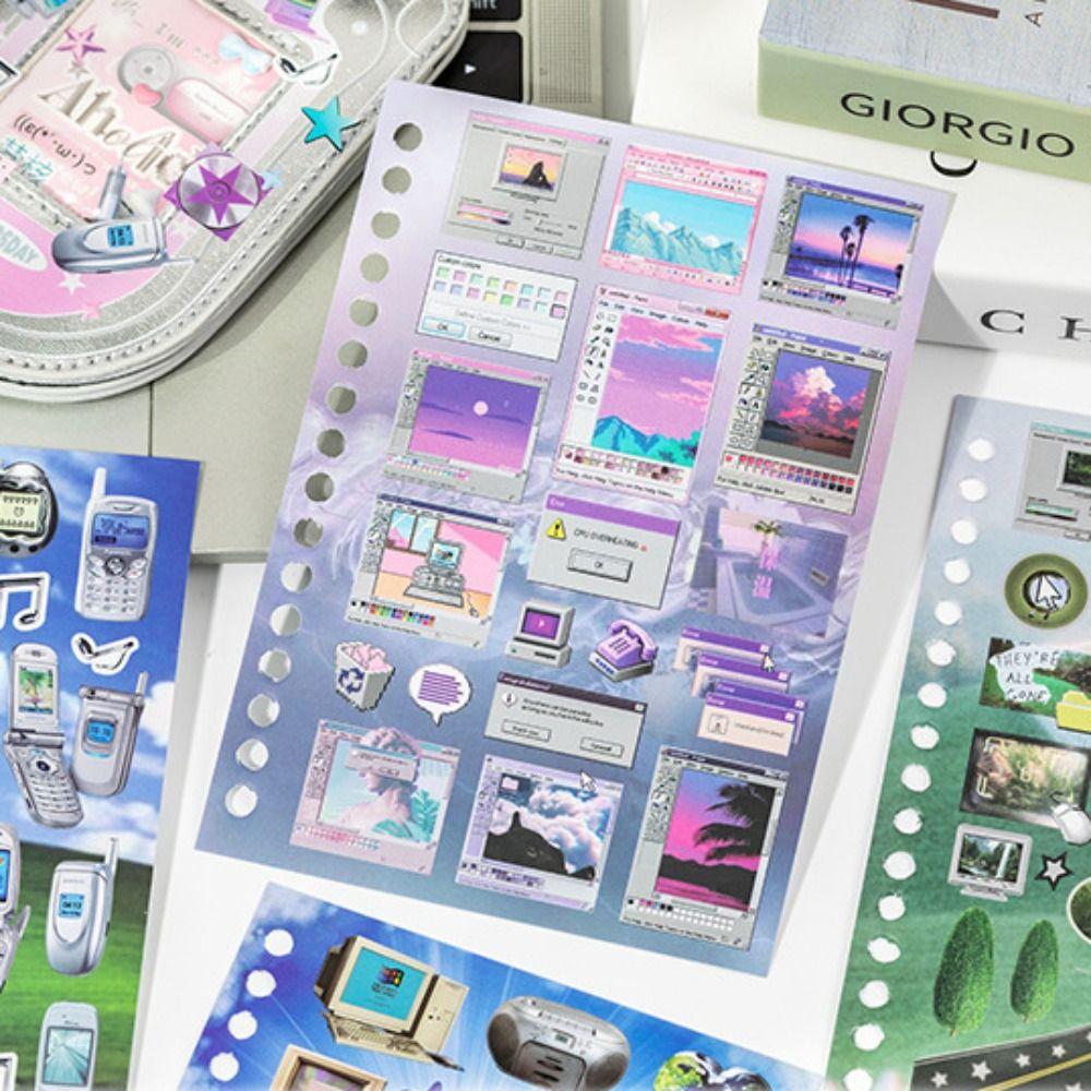 DIY Diary Sticker 30 Pages Scrapbook Sticker Retro Sticker Book  Stationery Supplies