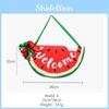 Vibrant Watermelon Style Wooden Door Sign With Elegant Bow For Home Dcor