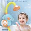 1 Set Cartoon Elephant Electric Baby Shower, 360° Adjustable Sprayer Head, Toddler Bathtub Water Play Toy, Kids Bath Time Gift