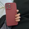 Wine Red Liquid Skin Silicone Phone Case For iPhone 17 Pro Max 16 15 13 14 12 11 Pro Max 16 Plus Soft Shockpoof Back Cover Shell