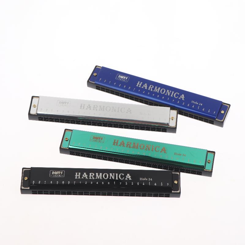 Harmonica Key Of C 24 Hole Diatonic Harmonica C With Case For Beginner Students Kids Gift Blues With Case