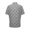 RENOMA Black Flower Print Short Sleeve Shirt [rpusg1274 Bk]