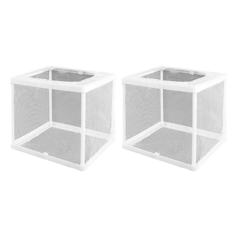 2PCS Aquariums Spawning Box Isolation Container For Fish Breeding Safe Separation Of Aggressive Species And Newborns Fry