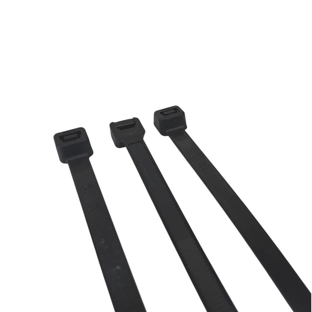 Taśma Opaska Kablowa Uv 7,6X350Mm - 100Szt Czarne