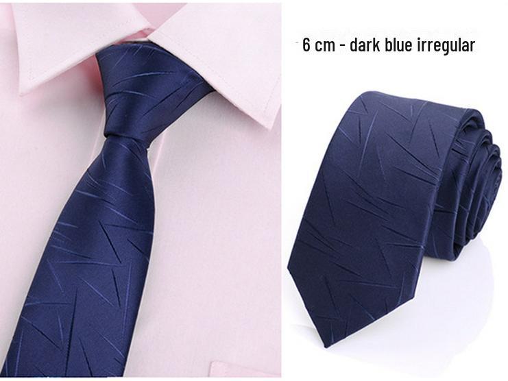 Men's Korean Style Polyester 6cm Business Ties