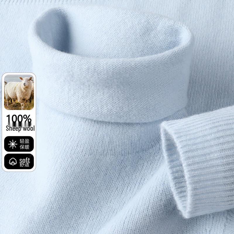 SNOWFLYING Women's Turtleneck 100% Wool Sweater