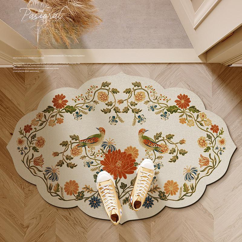 

Ванная в деревенском стиле, коврик для пола из диатомовой земли, гигиеничный, впитывающий, быстросохнущий, износостойкий, простой в уходе, противоскользящий 40X60cm 15.7X23.6in