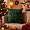 Xmas Tree with Light Pillowcase Short Plush Plush Pillow Case Cushion Slipcover  Sofa Decoration