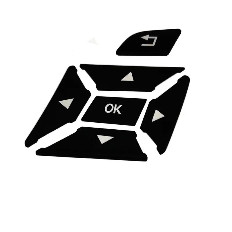 Svart Rattknapp Brytare Trimskydd Klistermärke för Mercedes Benz A B C E Ml Gl Cla Gla Glk Sl Klass W176 W212 W204