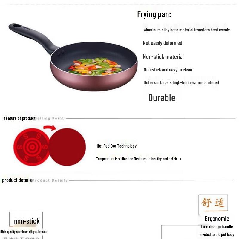 SUPOR Red Dot Non-Stick Cookware Set