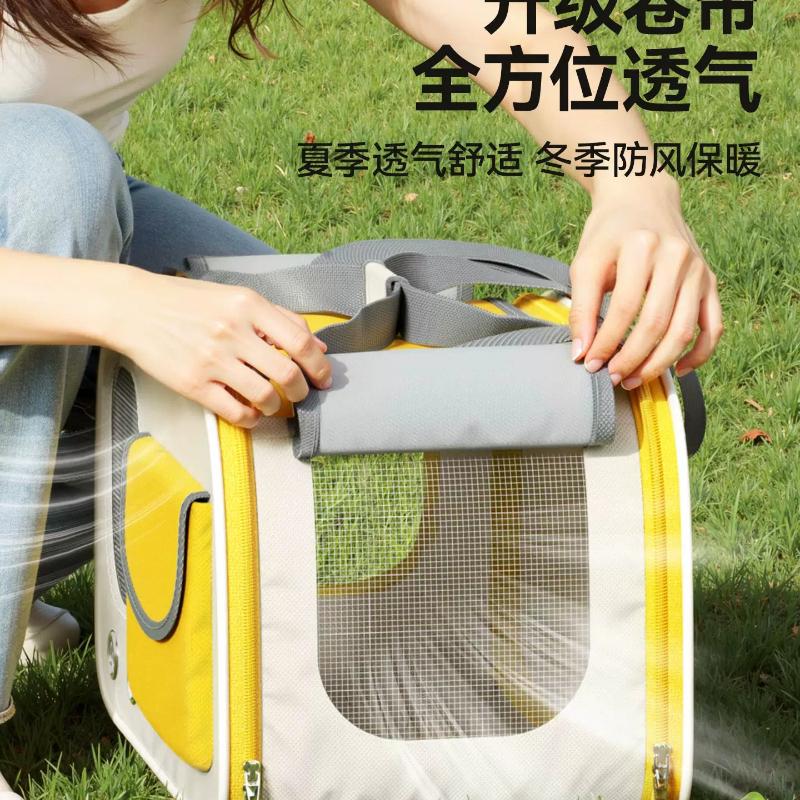Cat bag out portable cat portable diagonal back large capacity bag ventilated and breathable light dog oversized pet bag
