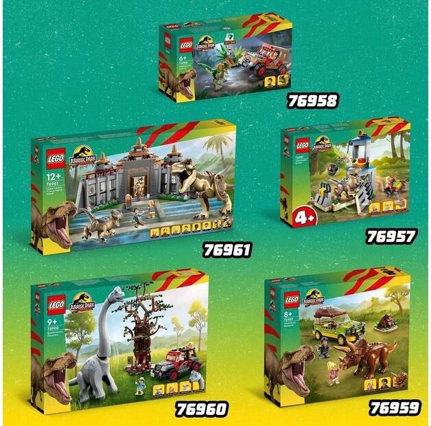 LEGO Jurassic World 76961 Centro de Visitantes: ataque de tiranossauro e predador