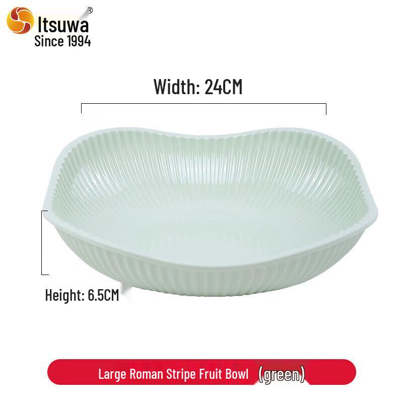 Wuhe Roman Stripe Fruit Plate Large