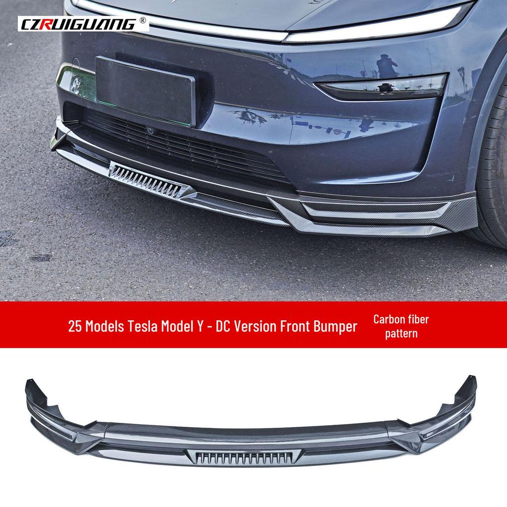 Tesla Model Y 2025 Body Kit: Rear Spoiler, Front Lip, Side Skirts, Tail Wing, Rear Diffuser, and Lip Extensions