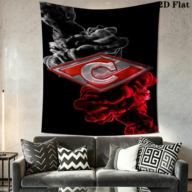 Spartak Moscow Clash Wall Hanging Printed Fabric Blanket Decorative Tapestries for Bedroom Living Room Home Decor