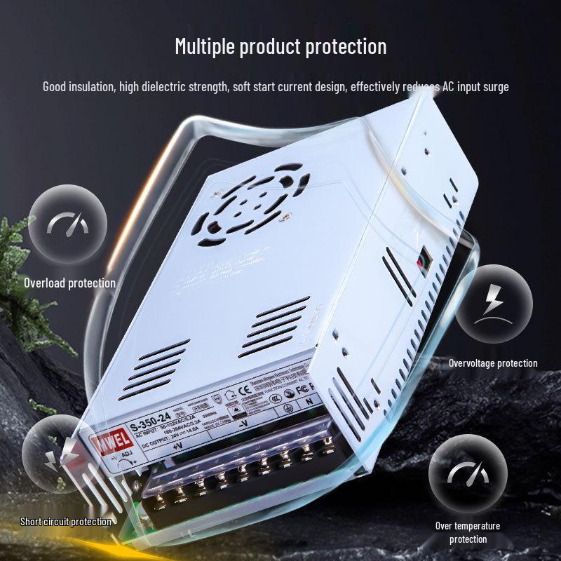 

Mingwei 12V/24V/36V/48V Switching Power Supply Box: 220V to DC Transformer Module, 5A/10A/20A