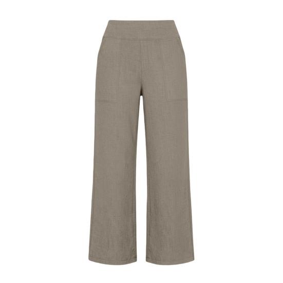 

Yousheng Women Cropped Pants High Waisted Straight Wide Leg Casual Pants with Pockets Loose Fit Vacation Office Trousers S хаки