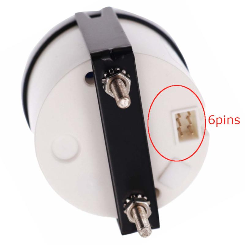 ized 2'' 52mm Up to Dn Marine Boat Trim Gauge 0-190ohm Trim Meters fit Marine Yacht Boat with Red Backlight 12V 24V