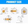 200A High Conductivity Nickel Plated Copper Terminal Battery Cable Terminal Pair for Battery & Power Storage