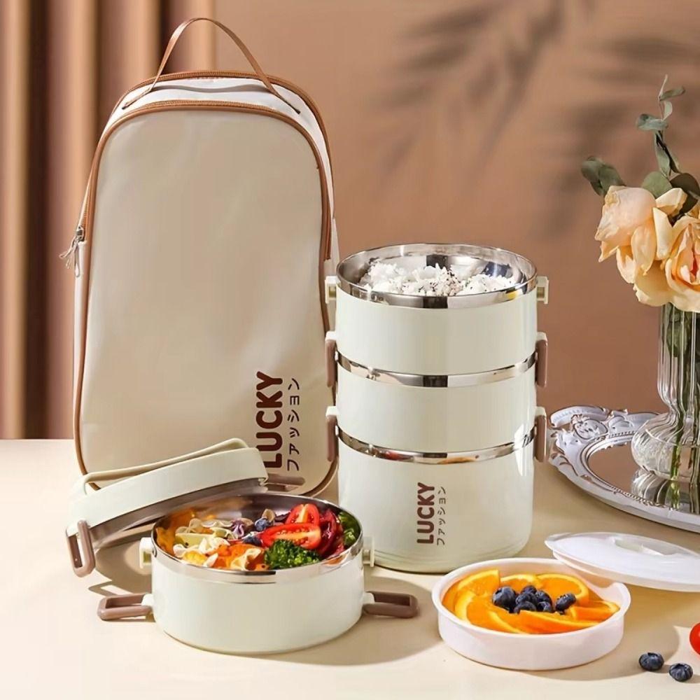 Stainless Steel Multi-Layer Lunch Box Food Grade Instant Noodle Bowl Insulated Lunch Box Camping