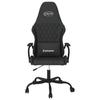 Gaming Chair with Massage Function Black PU Leather