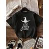 Plus Size Womens Patterned Crew Neck T Shirt Casual Short Sleeve Spring Summer Top