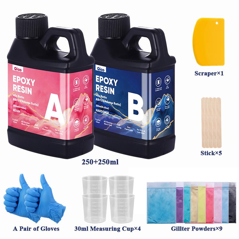 

Professional Fast Cure Epoxy Resin – 1:1 Ratio, Heat & UV Resistant Epoxy Reisn for Deep Pour Casting, Coating & Artwork