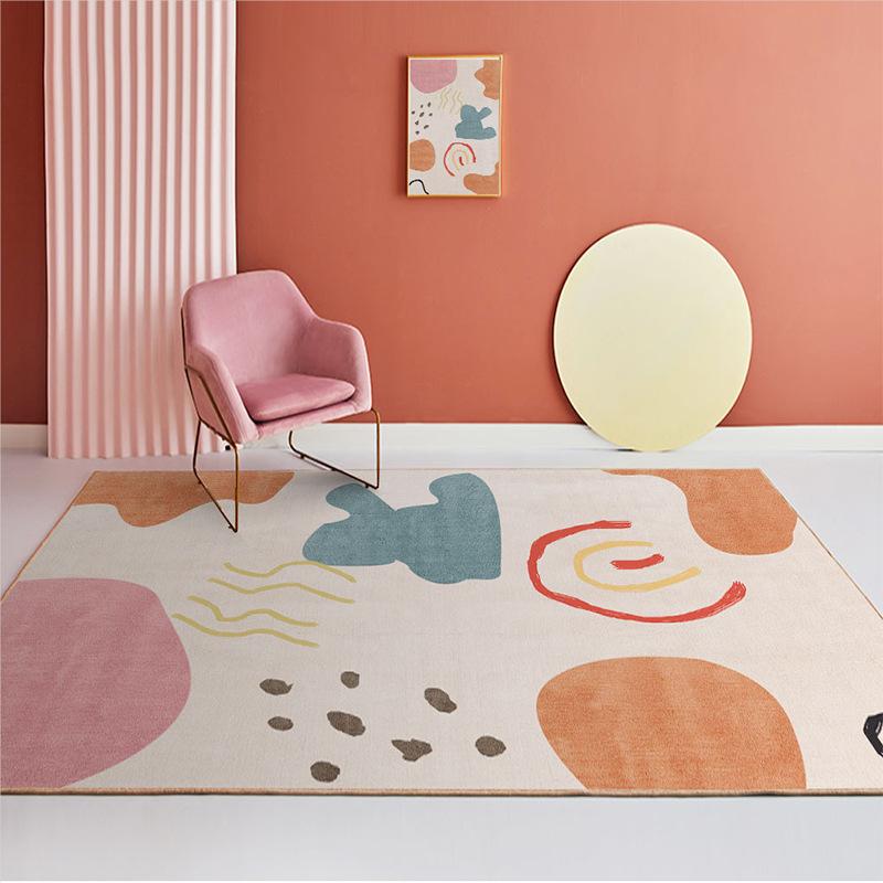 VIKAMA Nordic Light Luxury Living Room Carpet Sofa Coffee Table Floor Mat Bedroom And Lounge Large Area Carpet Home Decoration