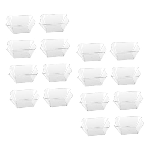 SEWACC 48 Disposable Plastic Dessert Cups for Ice Cream and Pudding