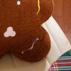 Cute Gingerbread Man Throw Pillow Endearing Fashionable Plush Toy For Home