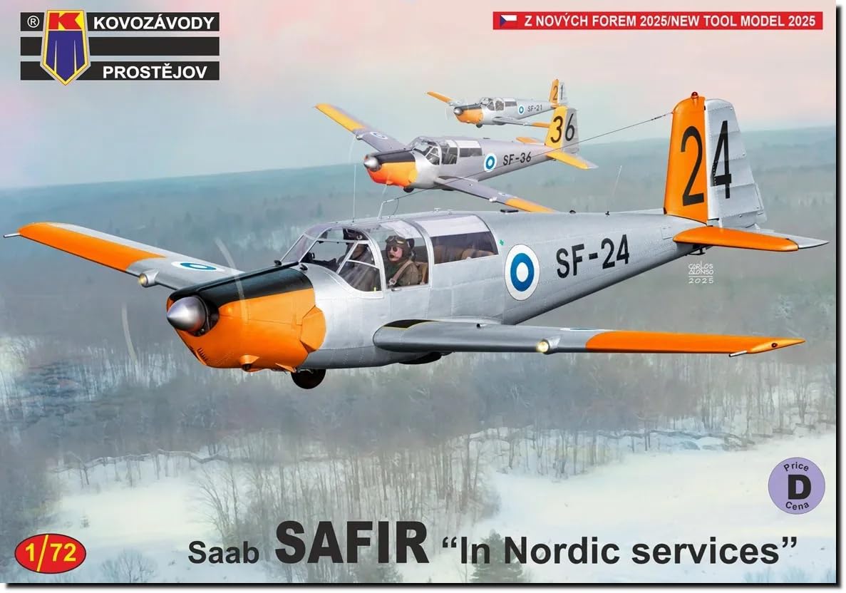 

KP Model Saab Safir Страны Северной Европы Пластиковая модель-конструктор KPM0524 1/72